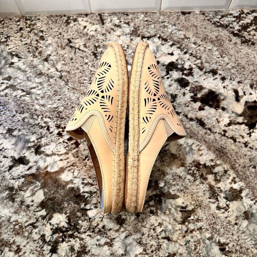 Olukai Kaula Olu lli Palm Leaf Cut Out Espadrille Slip On Flats - Picture 8 of 12